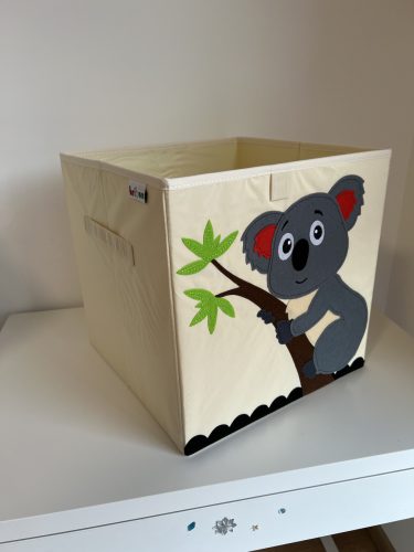 Játéktároló doboz - koala - hímzett