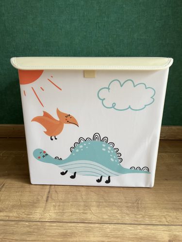 Játéktároló doboz tetővel - dínó - hőnyomtatott